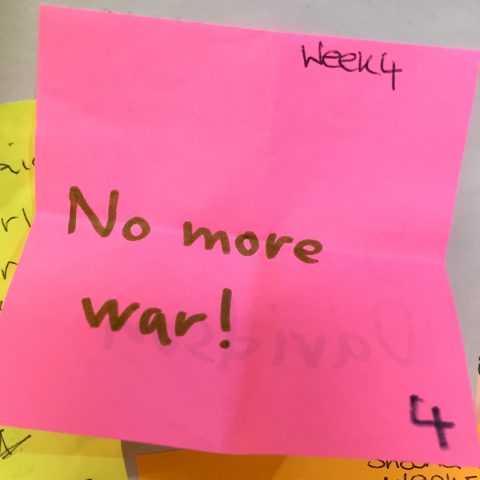 No more war!